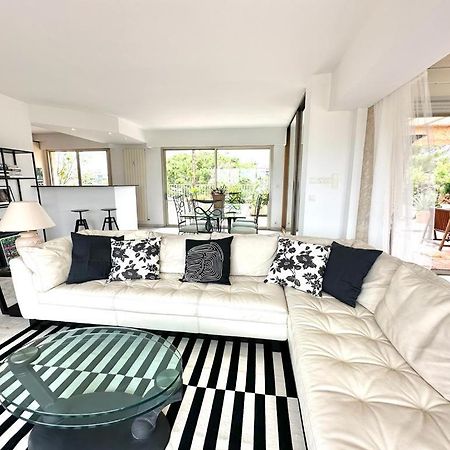 Apartamento Panoramic Sea View Penthouse With Jacuzzi And 450 Sqm Terrace Antibes Exterior foto